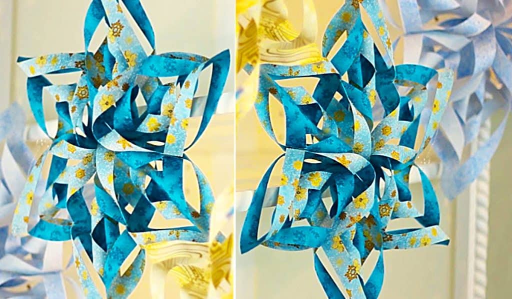 How To Make A Fabric Snowflake - DIY Christmas Decor - DIY Ornament Ideas