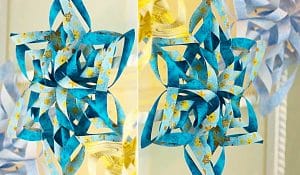 How To make a 3D Fabric Snowflake Ornament