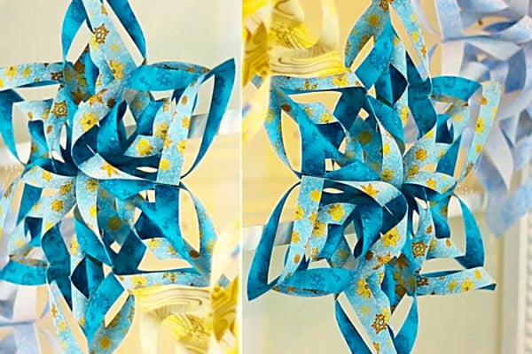 How To Make A Fabric Snowflake - DIY Christmas Decor - DIY Ornament Ideas