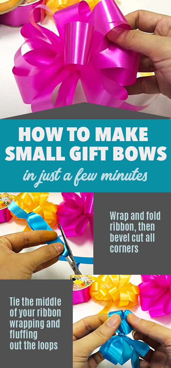 How to Make Gift Bows #holidaygifts #giftwrap #christmasgifts #diyideas