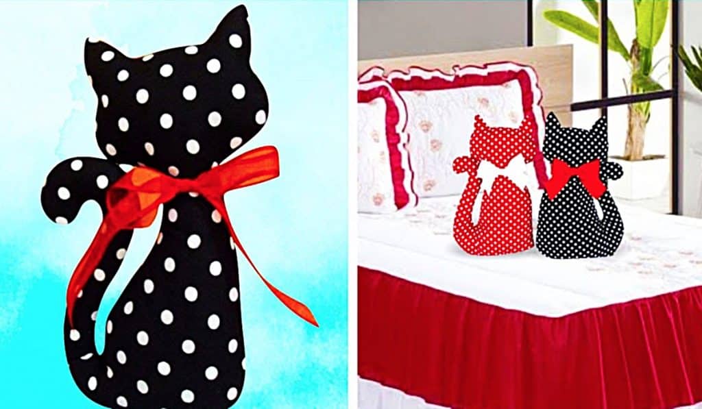 How To Make A Kitty Pillow - DIY Stuffed Cat - How To Make a DIY Animal Pillow