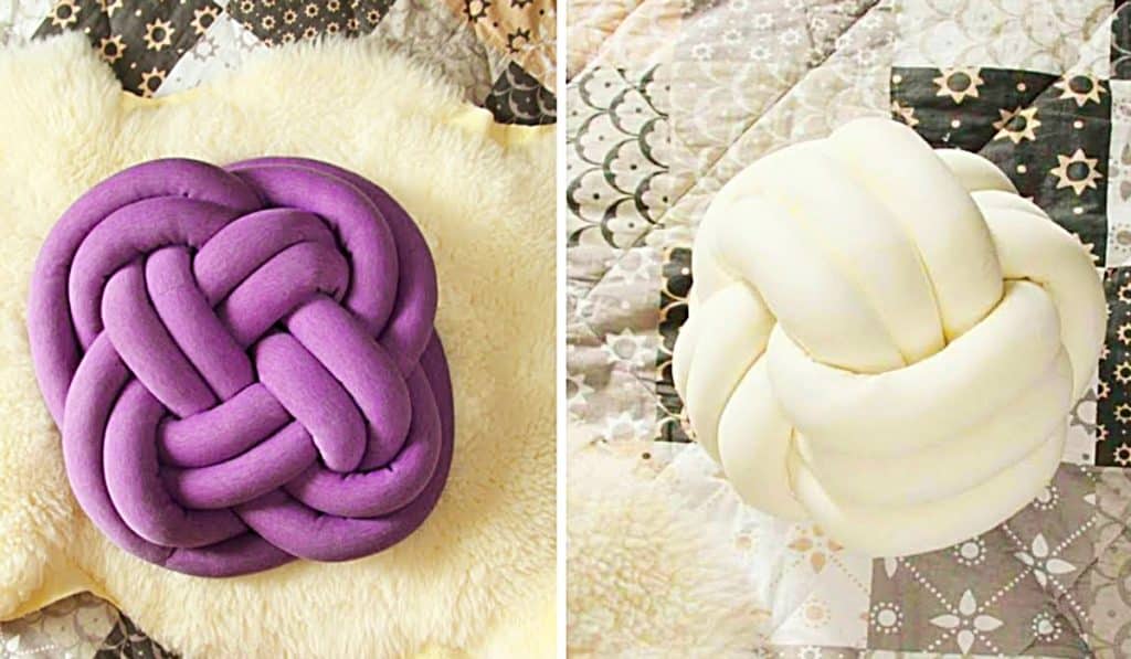 How To Make A Knot Pillow - DIY Soft Furnishings - Easy Sewing Project