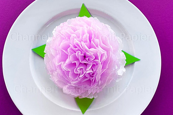 How To Make A Paper Flower - Napkin Flower - Home decor Ideas