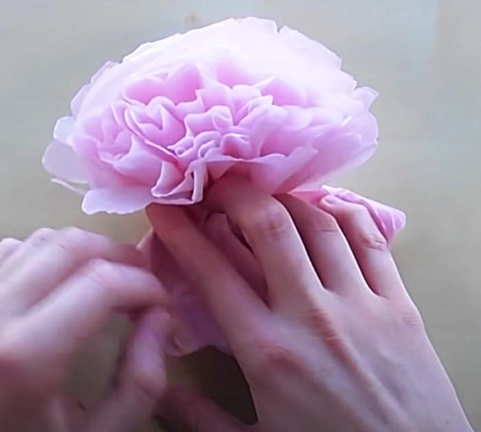 Paper Craft Ideas - Paper Flower Project _ How To make A Napkin Flower