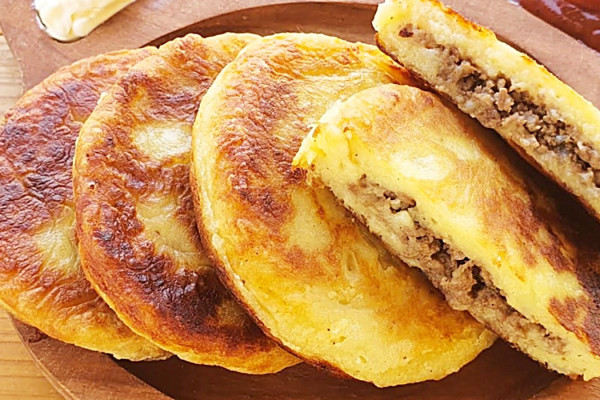 Beef Stuffed Potato Pancakes - Dinner Ideas - Affordable Meals