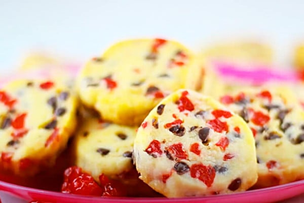 Maraschino Shortbread Cookies Recipe - How To Make Shortbread - Christmas Cookies Ideas