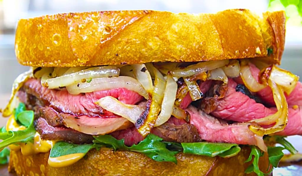 Garlic Bread Steak Sandwich Recipe - How To Cook A Steak Sandwich