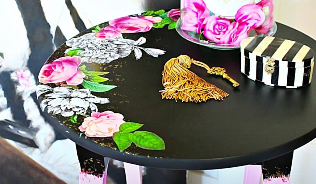 How To Do A Victorian Gothic Table Makeover - DIY Chalk Paint Idea - DIY Mod Podge Furniture