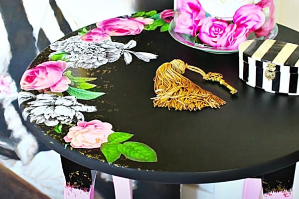 How To Do A Victorian Gothic Table Makeover - DIY Chalk Paint Idea - DIY Mod Podge Furniture