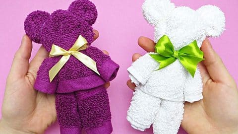 How To Make A Hand Towel Teddy Bear | DIY Joy Projects and Crafts Ideas