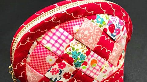 How To Make A Zipper Basket Weave Quilted Pouch | DIY Joy Projects and Crafts Ideas