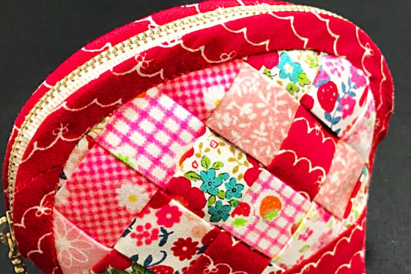 How To Make A Zipper Pouch - Basket Weave Pouch - Quilted Coin Purse Project