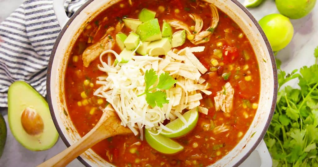 30-Minute Chicken Tortilla Soup Recipe - 30 Minute Recipes - Chicken Tortilla Soup Recipes