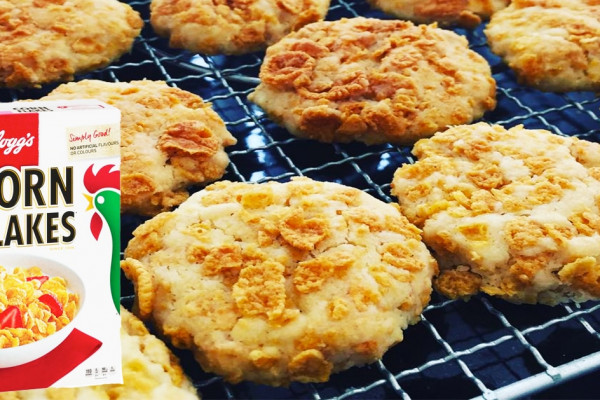 5-Ingredient Cornflake Cookie Recipe - Cornflake Cereal - Cornflake Recipes