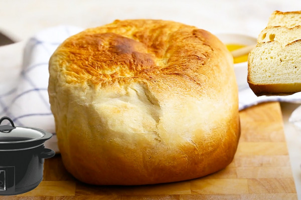 7 Minute Crockpot Bread Recipe - Crockpot Recipes - Bread Recipes