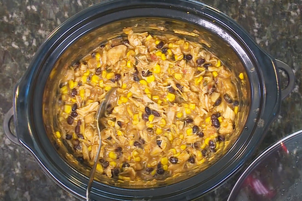 Crockpot Fiesta Chicken Recipe - Chicken Recipes - Easy Tex Mex Recipes