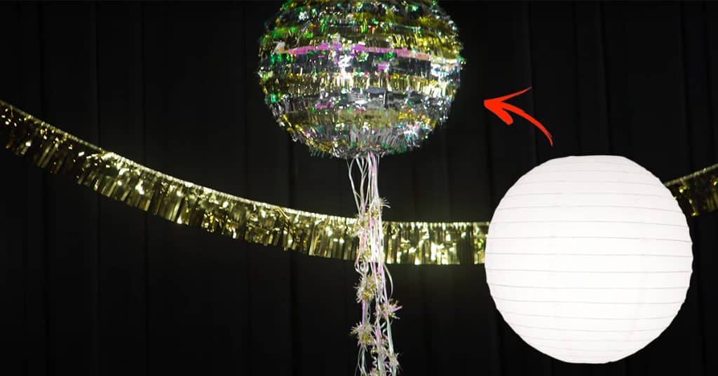 DIY New Years Eve Confetti Piñata - DIY NYE Disco Ball - DIY Pinata