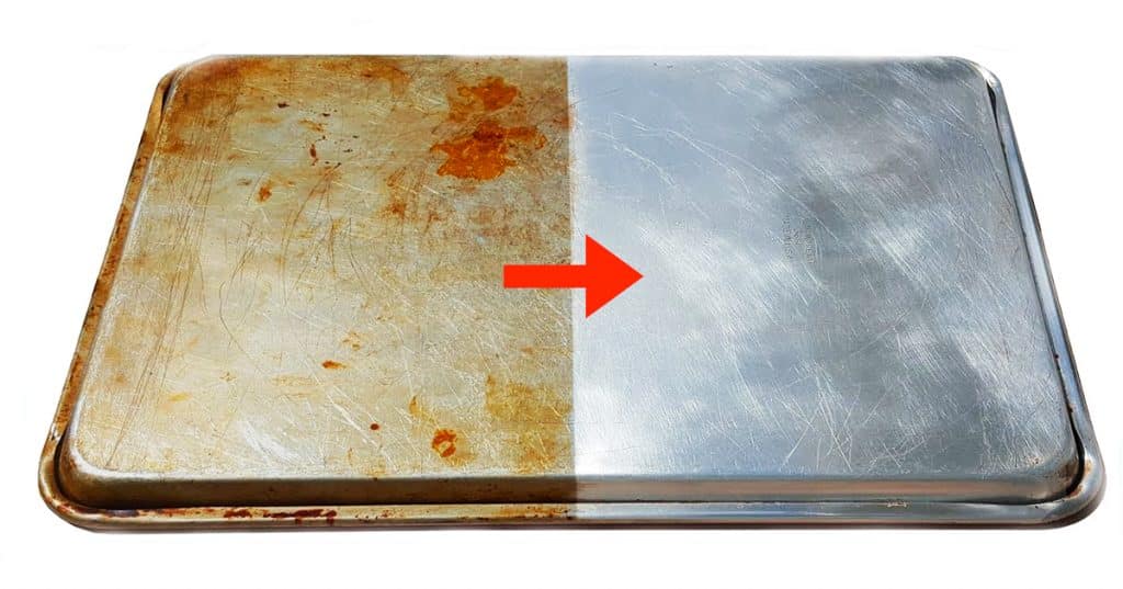 How To Clean Sheet Pans In 20 Minutes - Cleaning Tips and Tricks - DIY Clean Sheet Pans
