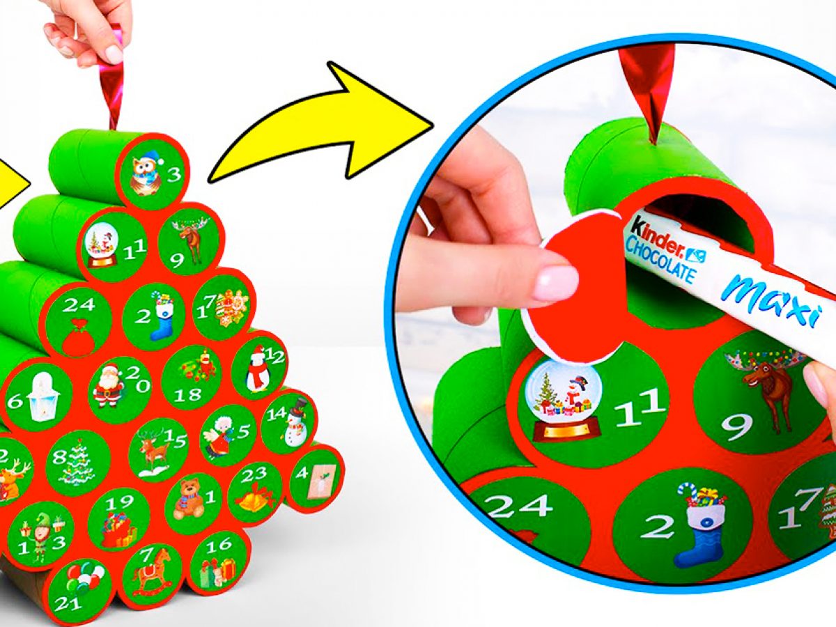How To Make An Advent Calendar From Paper Rolls