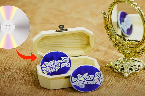 How To Make Earrings With CDs - Repurpose Items to Make Earrings