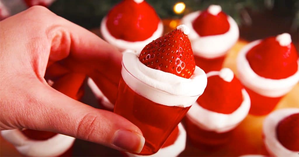 How To Make Santa Hat Jello Shots - Jello Shots - Holiday Alcohol Drinks