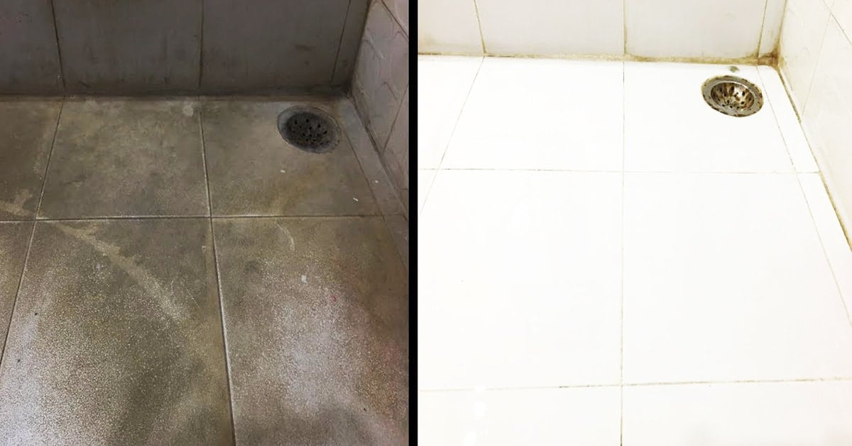 How To Turn Dirty White Tiles Pure, Shower Floor Tiles Turning White