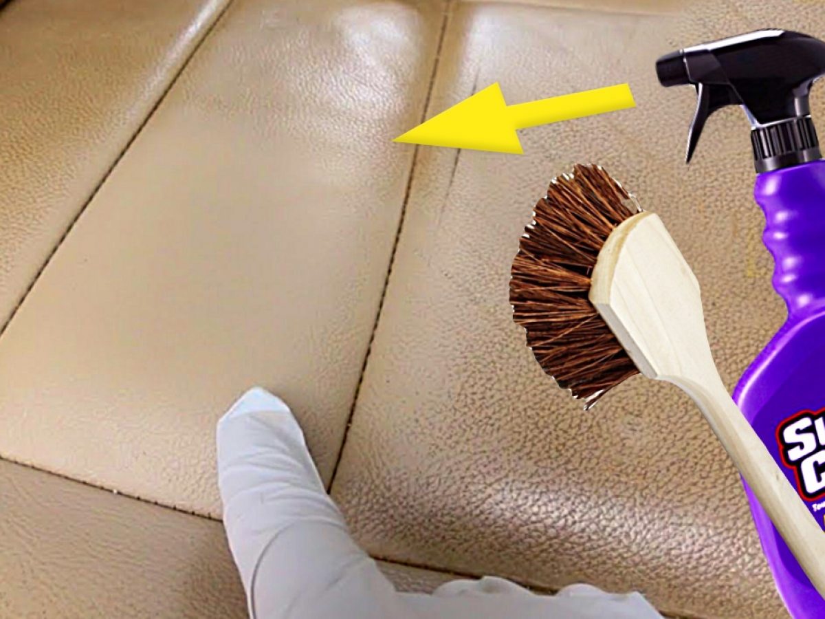 Clean your leather seats with this DIY cleaner! #tipoftheweek #diy