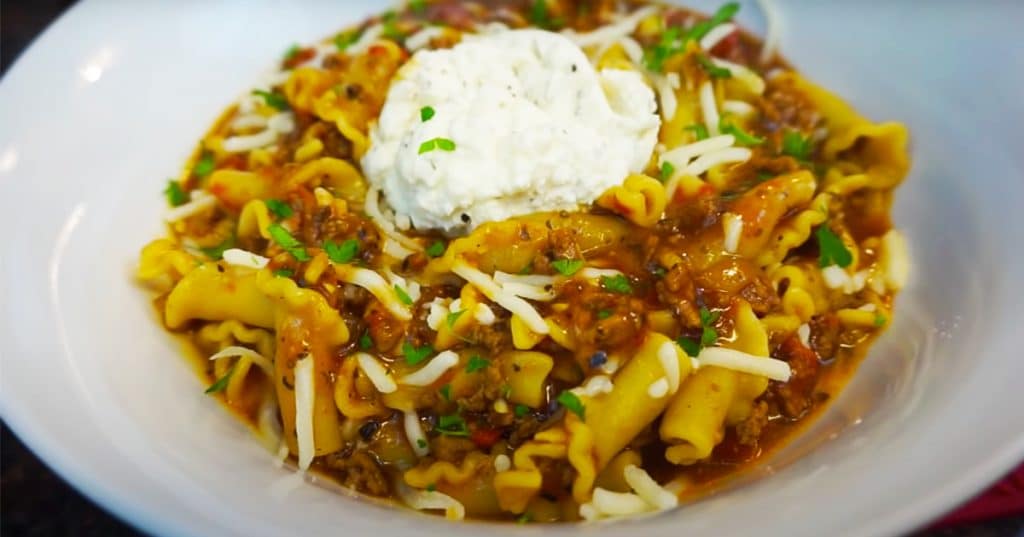 One-Pot Lasagna Soup Recipe - One Pot Recipe - Lasagna Recipe