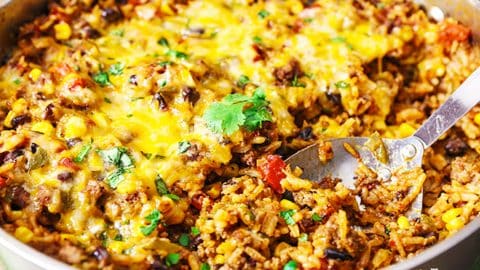 One-Pot Mexican Rice Casserole Recipe | DIY Joy Projects and Crafts Ideas