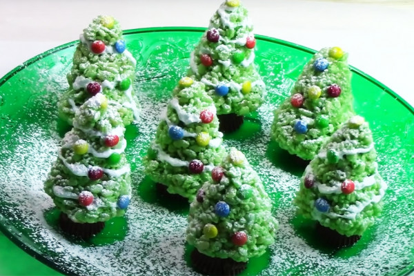 Rice Krispies Christmas Tree Recipe - Rice Krispies Recipe - Holiday Treats