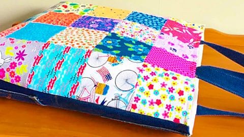 How To Make A Tote Bag From Fabric Scraps | DIY Joy Projects and Crafts Ideas