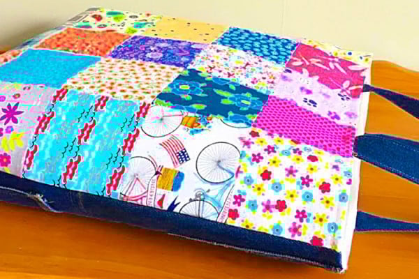 How To make A Scrappy Tote - Easy To Sew Tote Bag - Easy Sewing Ideas