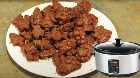 Slow Cooker Chocolate Peanut Clusters Recipe | DIY Joy Projects and Crafts Ideas
