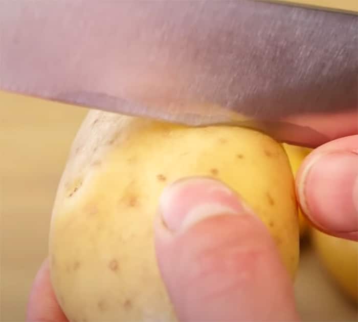 Easy Potato Peeling - Potato Life Hack - Cooking Tips