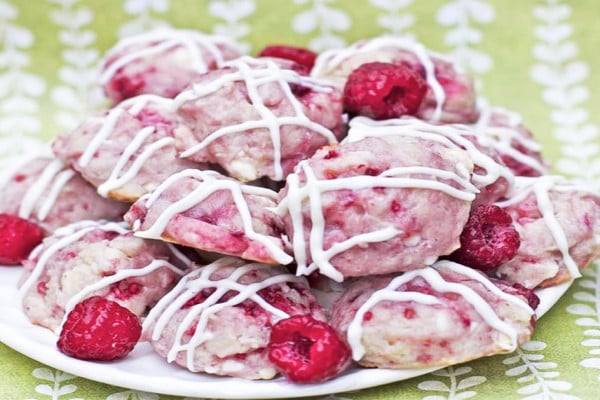 White Chocolate Raspberry Cheesecake Cookies Recipe - White Chocolate Cookie Recipe - Cookie Recipe