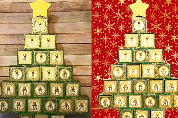 DIY Dollar Tree Advent Calendar - How To Make An Advent Calendar - DIY Holiday Ideas