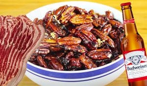 Beer And Bacon Glazed Pecans Recipe