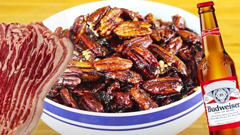 Beer And Bacon Glazed Pecans Recipe | DIY Joy Projects and Crafts Ideas