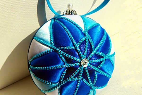 How To Make A Blue Star Christmas Ornament - Easy DIY Ornament Ideas - Dollar Tree Christmas Ideas