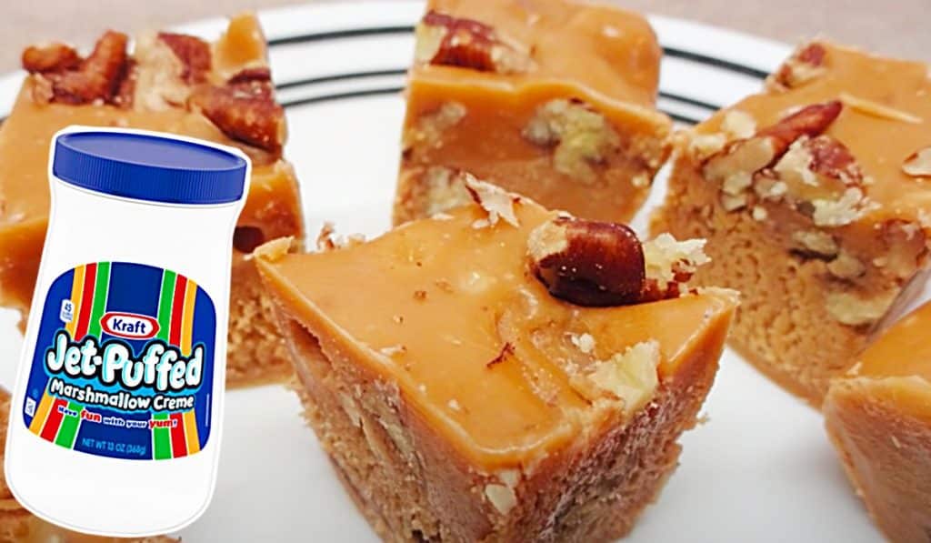 Marshmallow Cream Butterscotch Fudge Recipe - Cooking With Pecans - Easy Holiday Gift Ideas