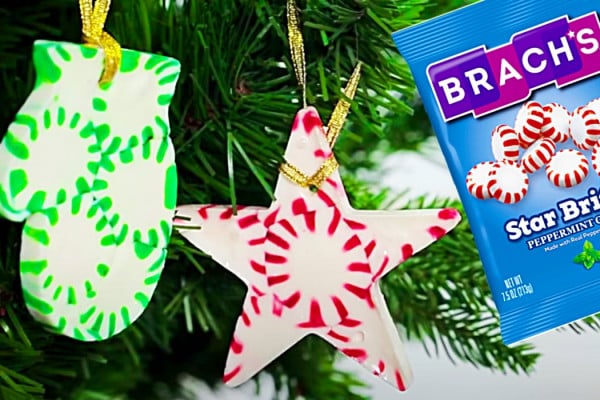 How To Make Peppermint Ornaments - DIY Candy Ornaments - DIY Homemade Candy