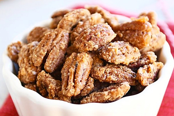 Cinnamon Sugar Pecans Recipe - How To Make Candied Pecans - Cheap Gift Ideas
