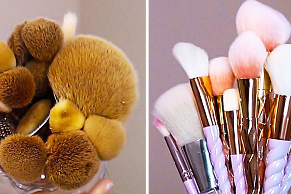 How To Clean Makeup Brushes Naturally - Use Vinegar To Clean Makeup Brushes - Clean Makeup Brushes