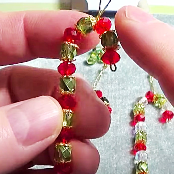 Jewel Ornament Ideas - DIY Christmas Ornament - How To Make A Candy Cane Ornament