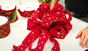 How To Make A Large Decorative Christmas Bow