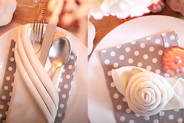 Easy Holiday Napkin Folds - How To Fold a Napkin - Holiday Table Decor