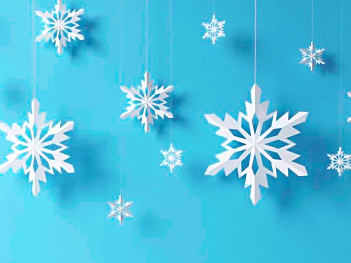 EASY Paper snowflake in 5 minute craft - Paper snowflake - DIY