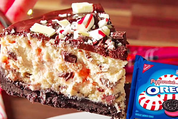 Peppermint Cheesecake With An Oreo Crust Recipe