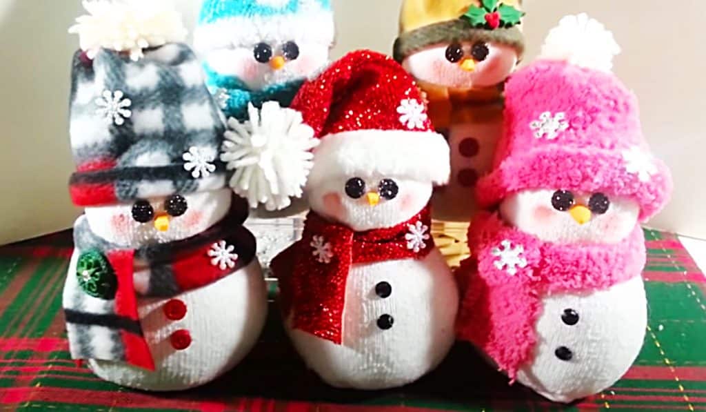 How To Make A Sock Snowman - Dollar Tree Holiday Ideas - Christmas Craft Ideas