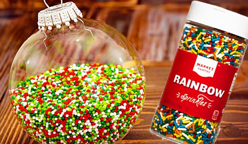 DIY Sprinkle Ornament - DIY Christmas Decor - Homemade Ornament Ideas